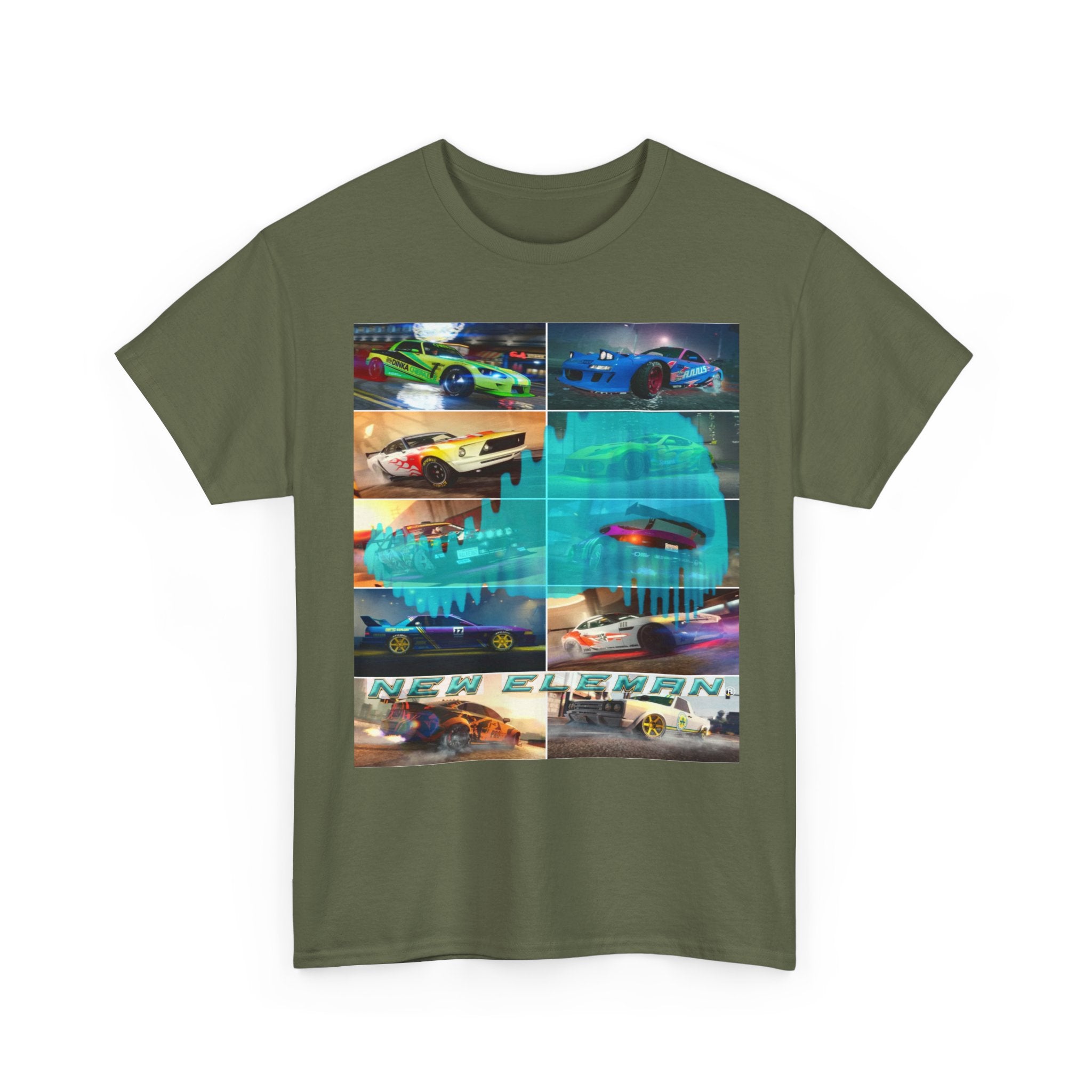 T-Shirt NewEleman Tunning, Sport car - Art Musical, DJ Unisex Garment-Dyed Tee, Music Lover Gift, Car Enthusiast Shirt, Street Racing,