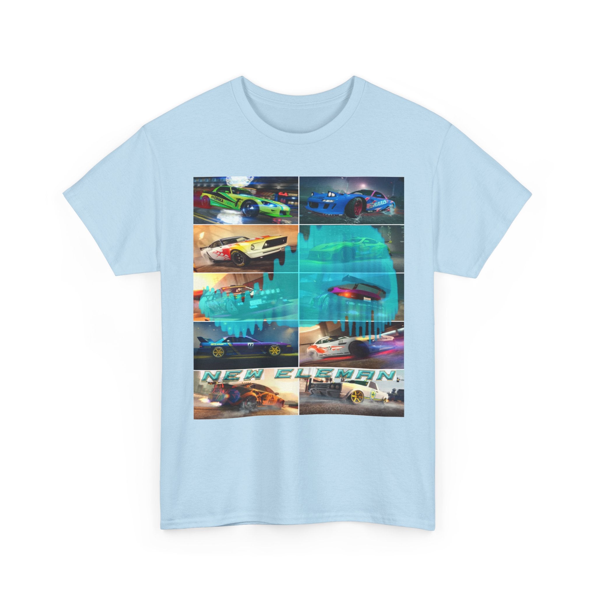 T-Shirt NewEleman Tunning, Sport car - Art Musical, DJ Unisex Garment-Dyed Tee, Music Lover Gift, Car Enthusiast Shirt, Street Racing,