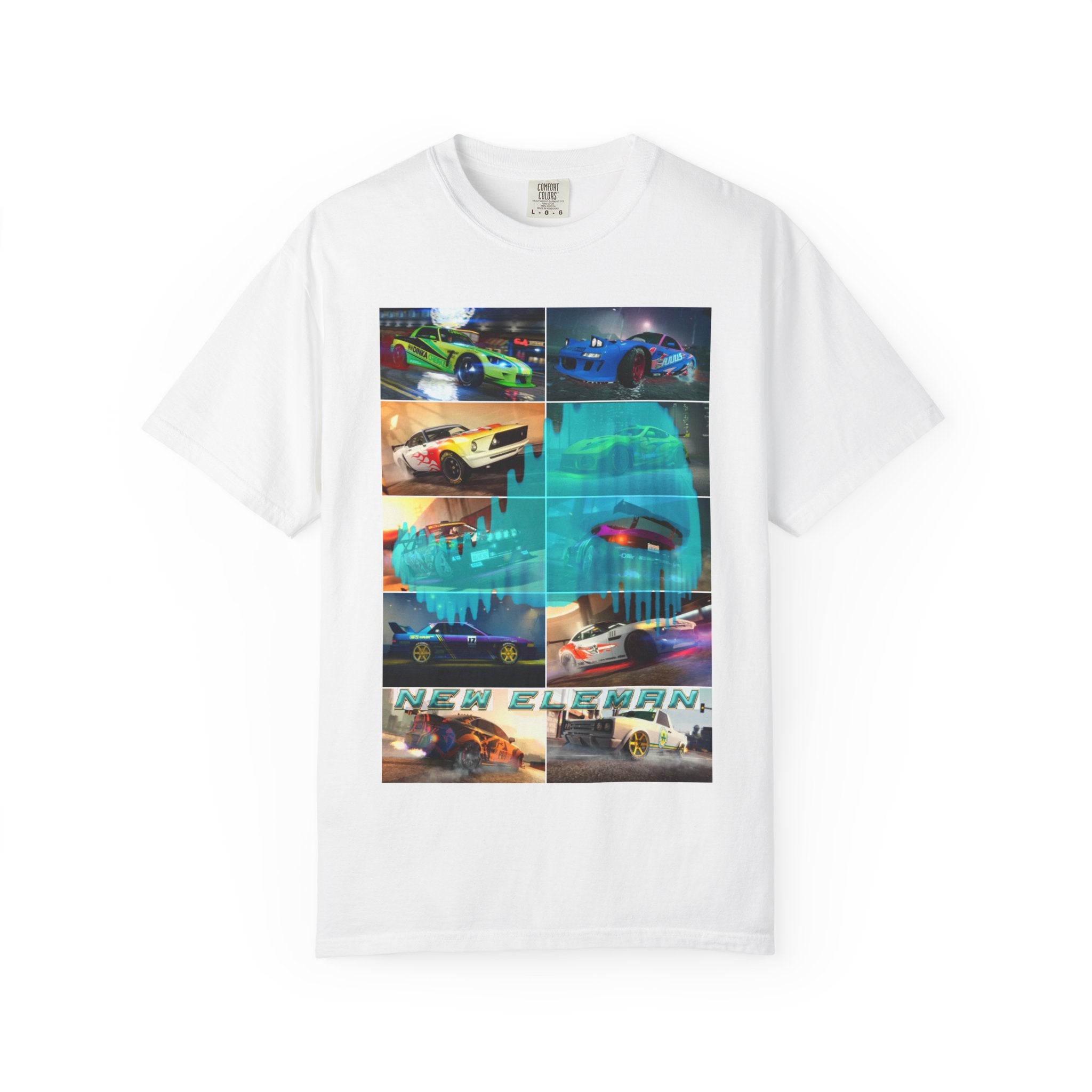 T-Shirt New Eleman Art Musical, DJ, Tunning, Sport car - Unisex Garment-Dyed Tee, Music Lover Gift, Car Enthusiast Shirt, Street Racing,