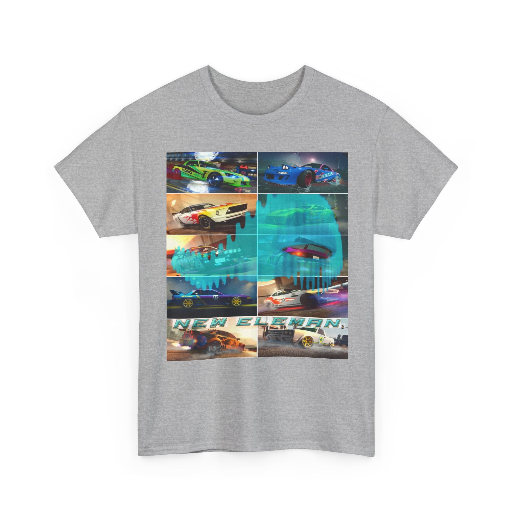 T-Shirt NewEleman Tunning, Sport car - Art Musical, DJ Unisex Garment-Dyed Tee, Music Lover Gift, Car Enthusiast Shirt, Street Racing,