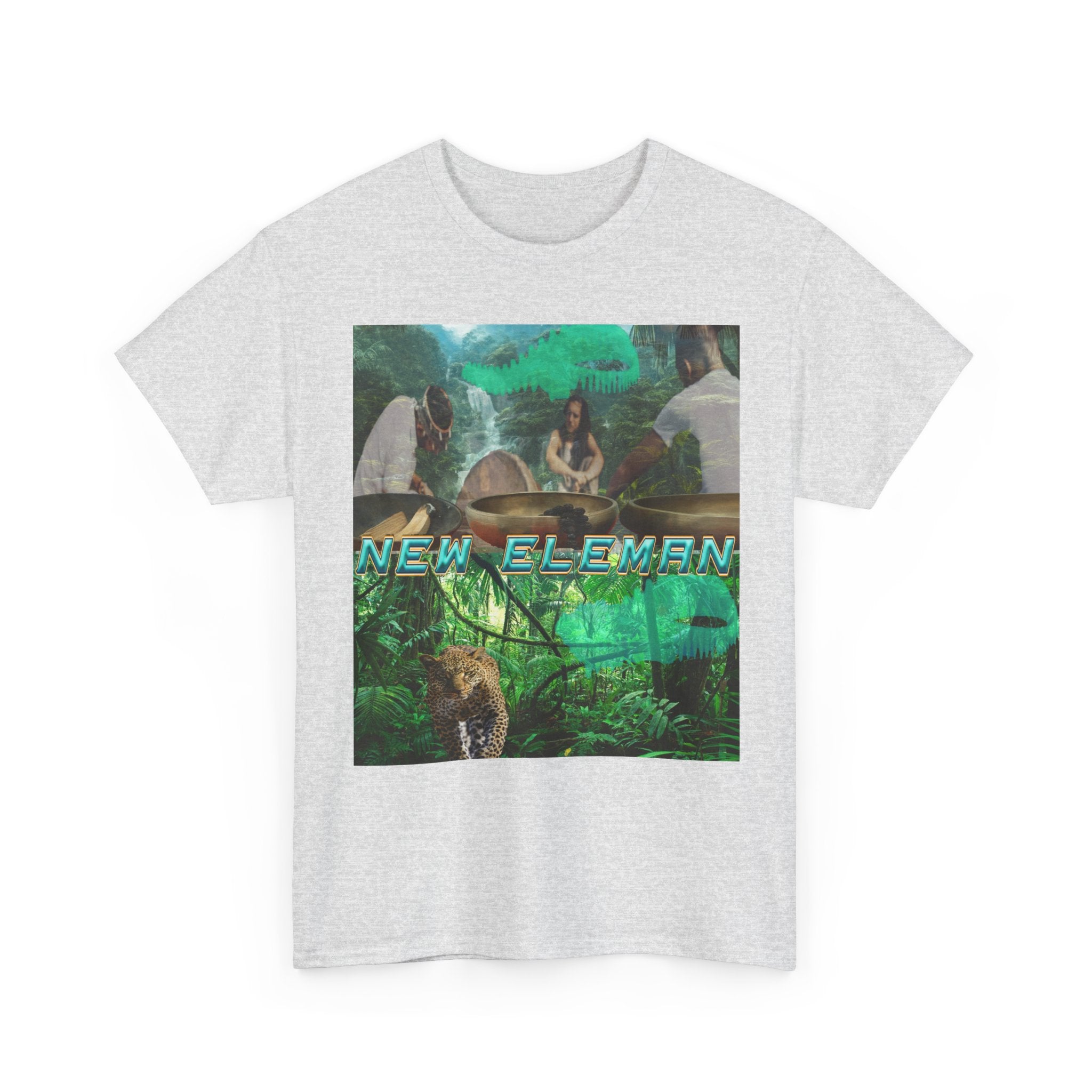 Jungle Vibes, New Eleman Artist Design T-Shirt Unisex Cotton Crew Tee - Tee, Casual Wear, Gift for Nature Lovers, Graphic T-Shirt