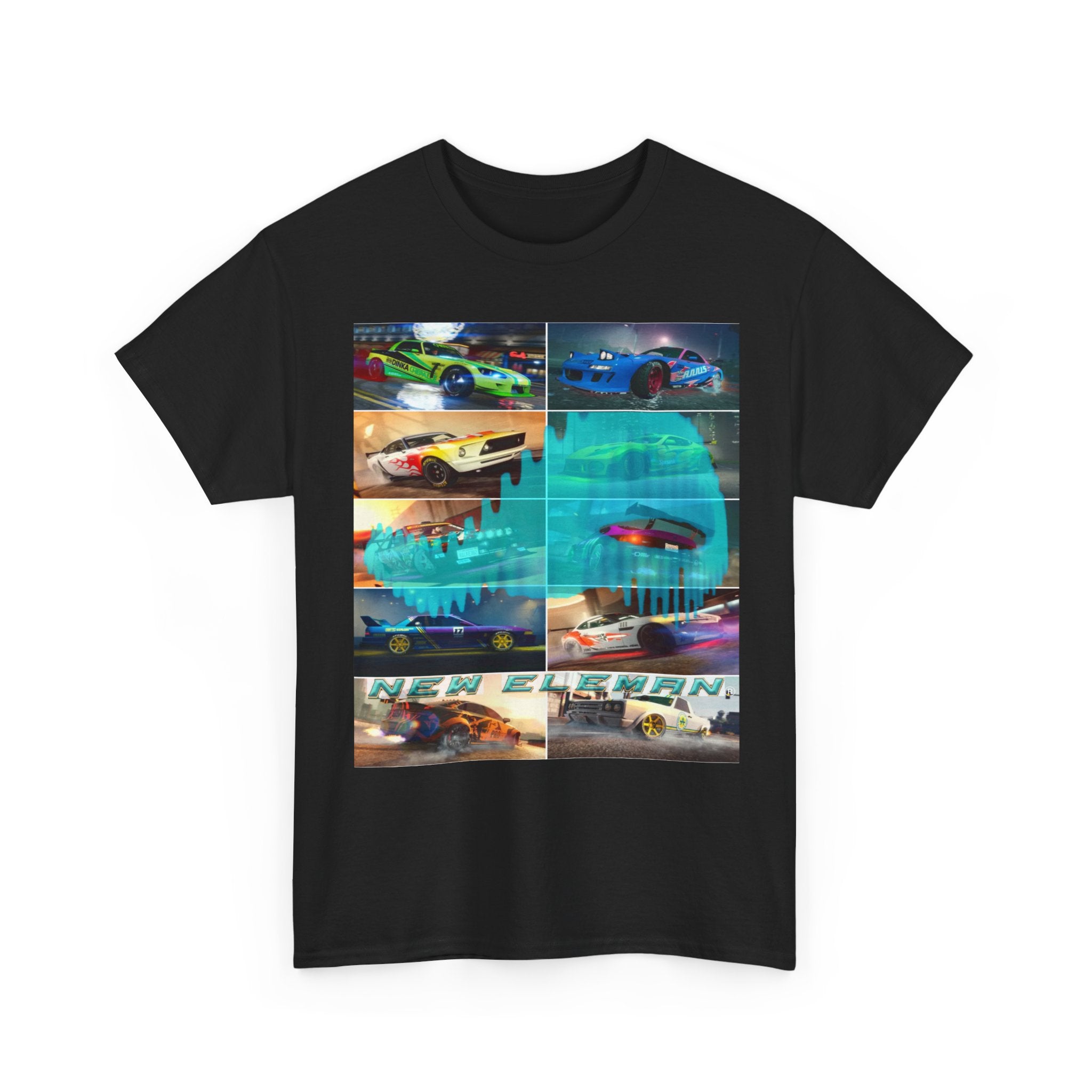 T-Shirt NewEleman Tunning, Sport car - Art Musical, DJ Unisex Garment-Dyed Tee, Music Lover Gift, Car Enthusiast Shirt, Street Racing,