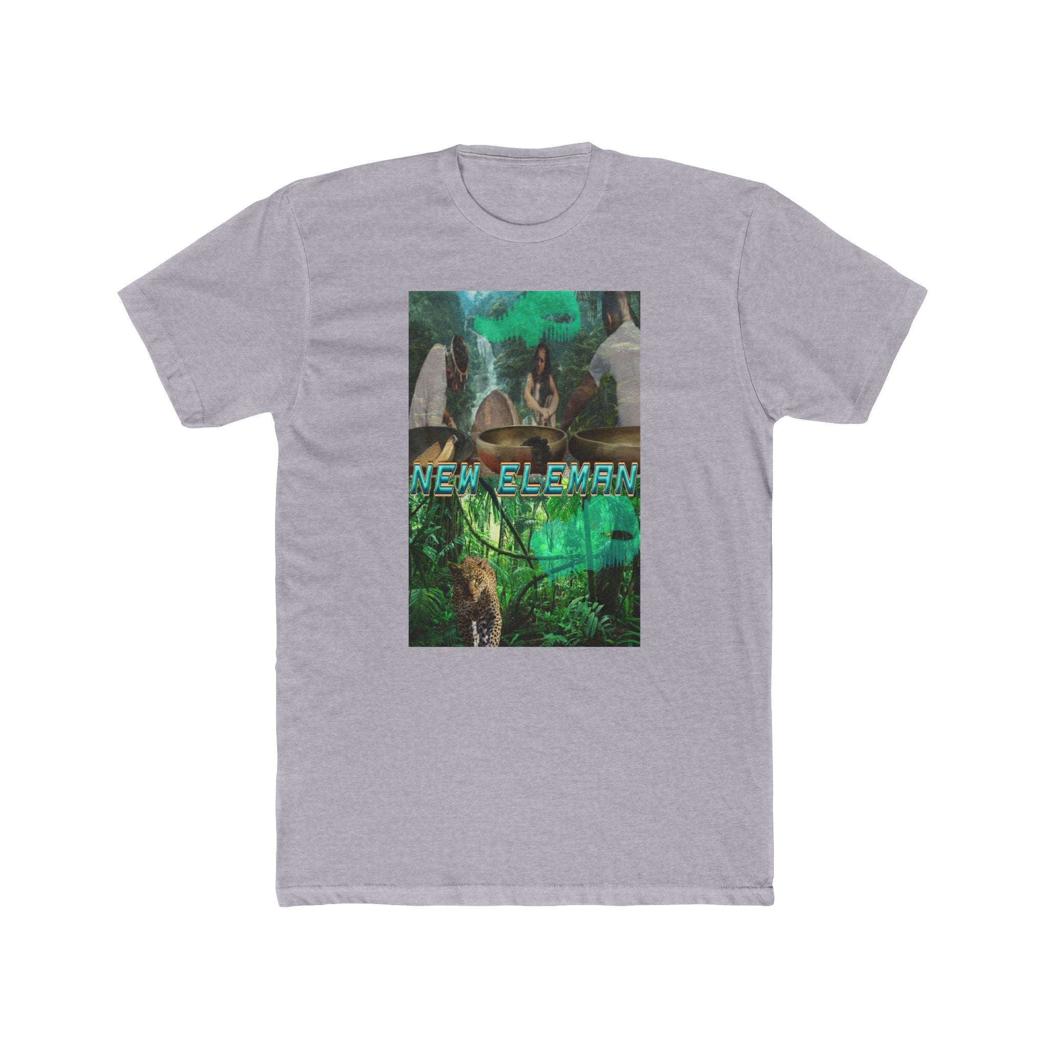 Artist New Eleman Design T-Shirt Unisex Cotton Crew Tee - Jungle Vibes, New Eleman Tee, Casual Wear, Gift for Nature Lovers, Graphic T-Shirt