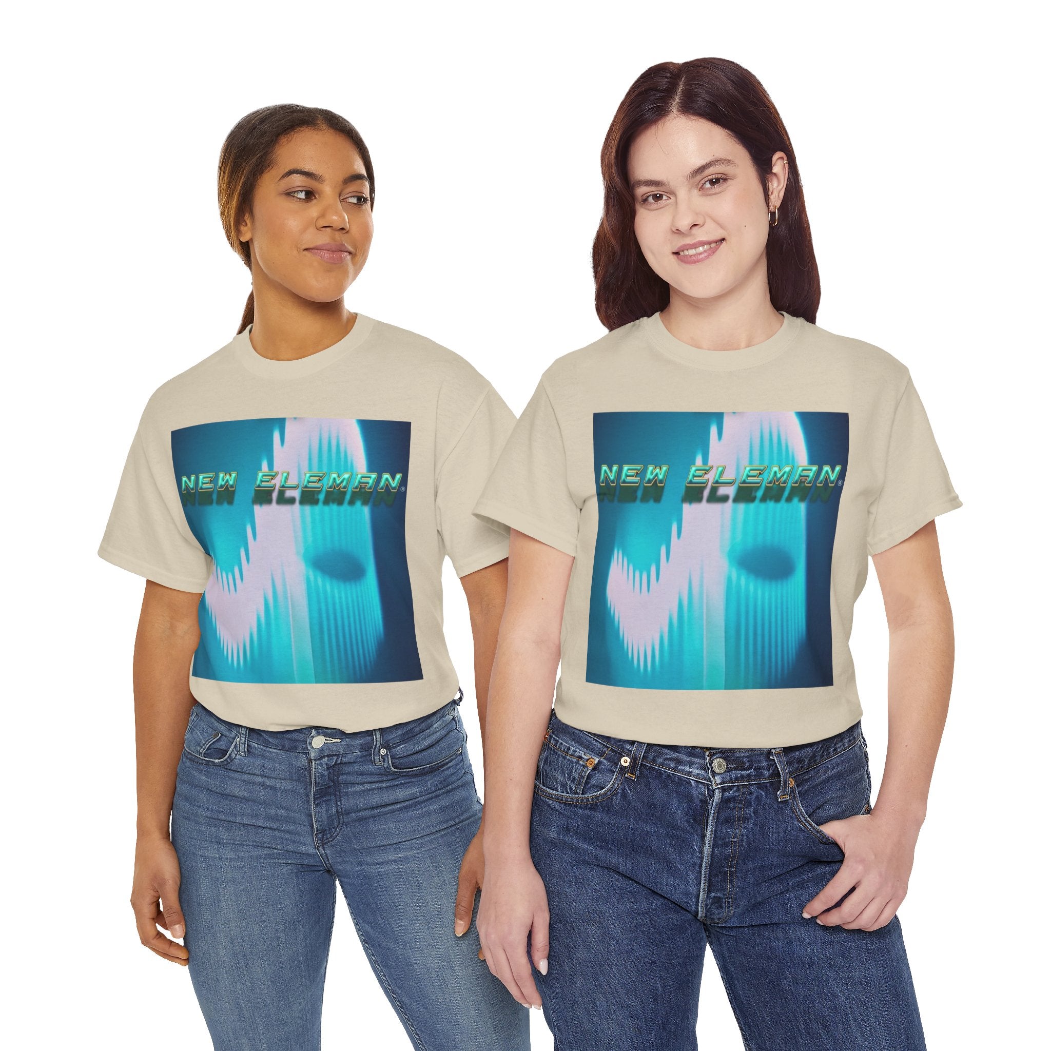 Design Graphic NewEleman Unisex Cotton Crew Tee, Stylish Casual Wear, Gift for Music Lovers, Streetwear, Unique Print