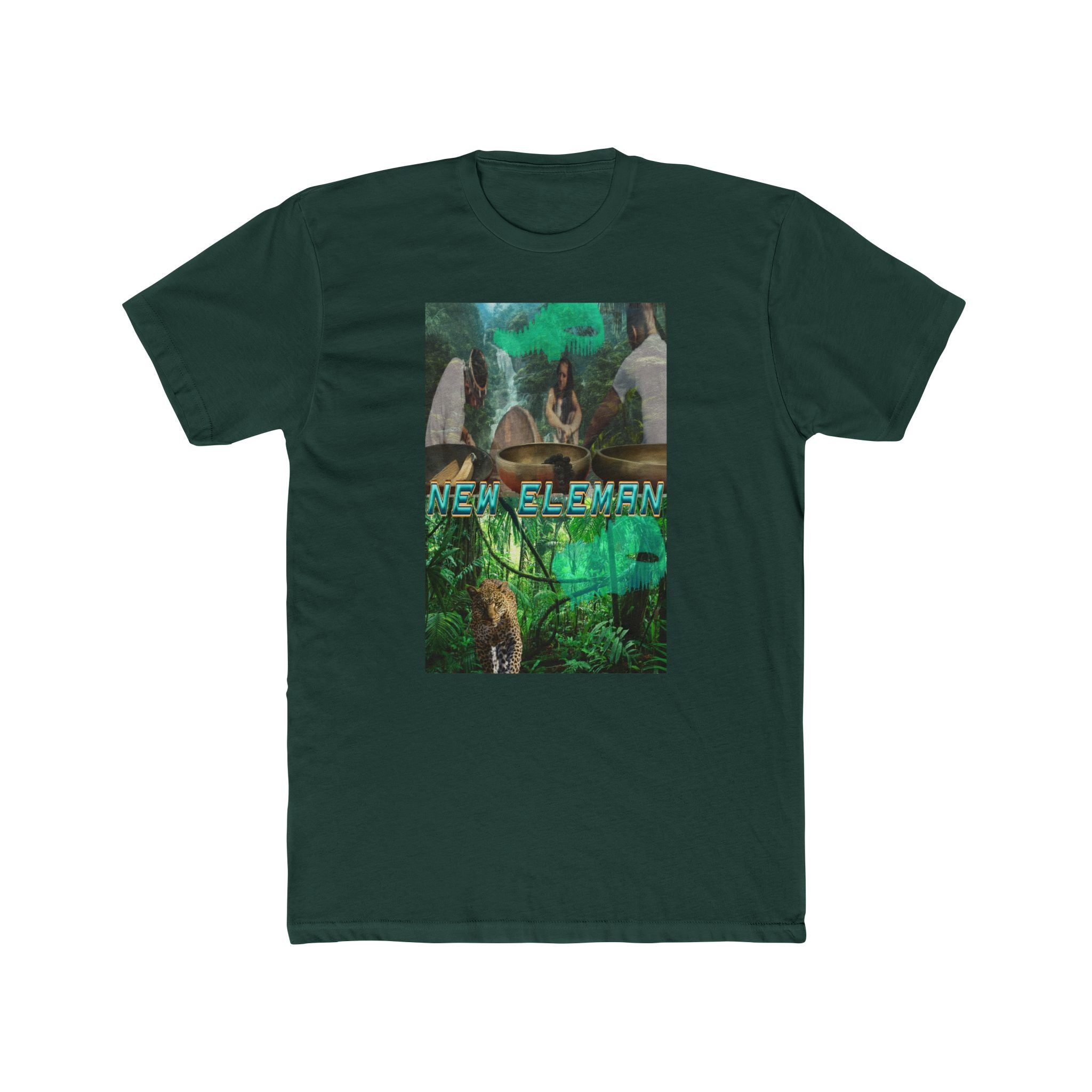 Artist New Eleman Design T-Shirt Unisex Cotton Crew Tee - Jungle Vibes, New Eleman Tee, Casual Wear, Gift for Nature Lovers, Graphic T-Shirt