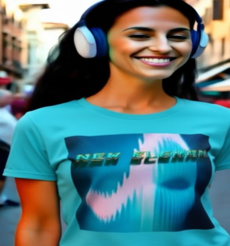 Design Graphic New Eleman Unisex Cotton Crew Tee, Stylish Casual Wear, Gift for Music Lovers, Streetwear, Unique Print