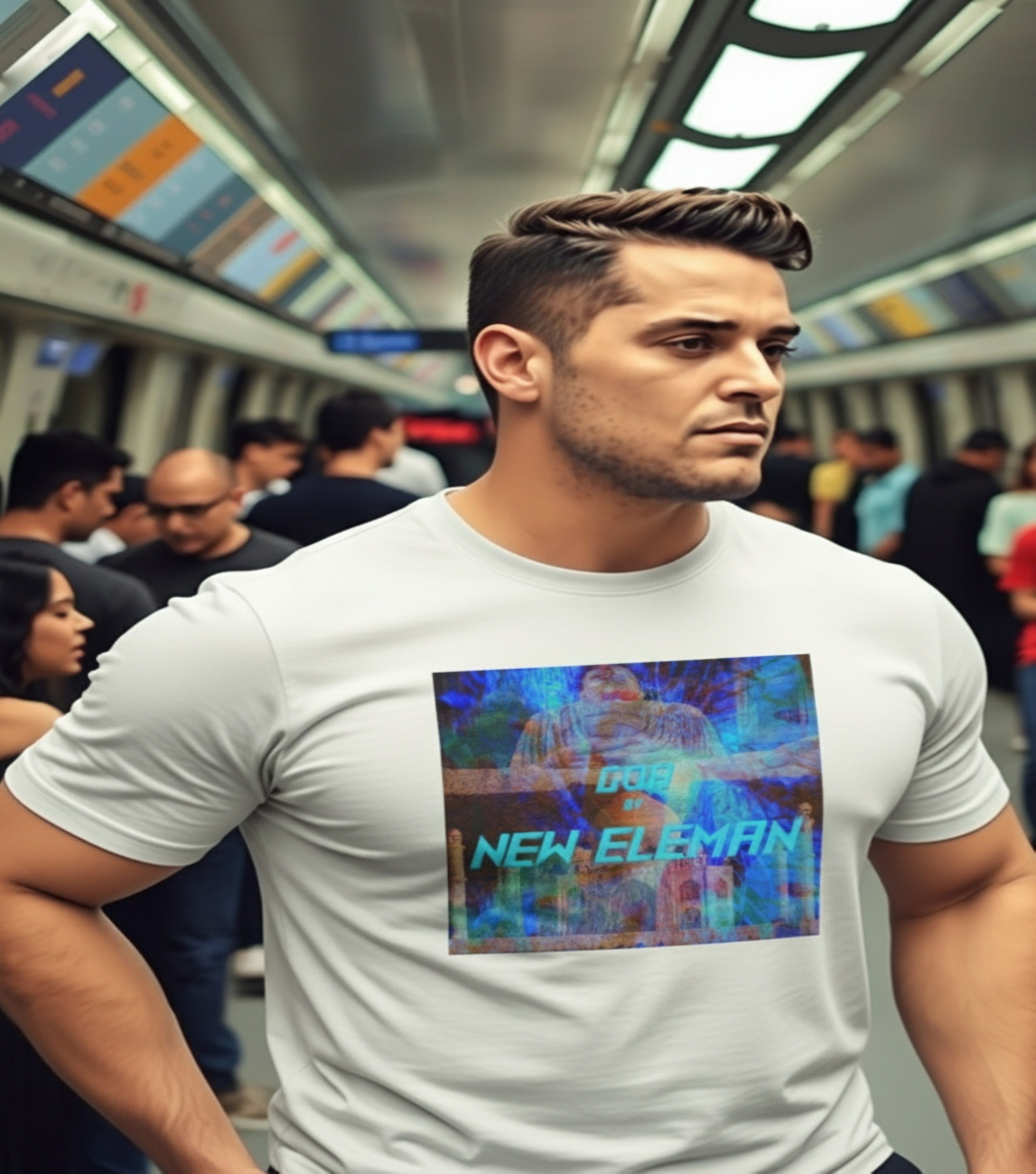 Design T-Shirt New Eleman GOA Artist Graphic - Unisex Cotton Crew T-Shirt, Casual Wear, Streetwear, Gift for Gamers, Weekend Outing