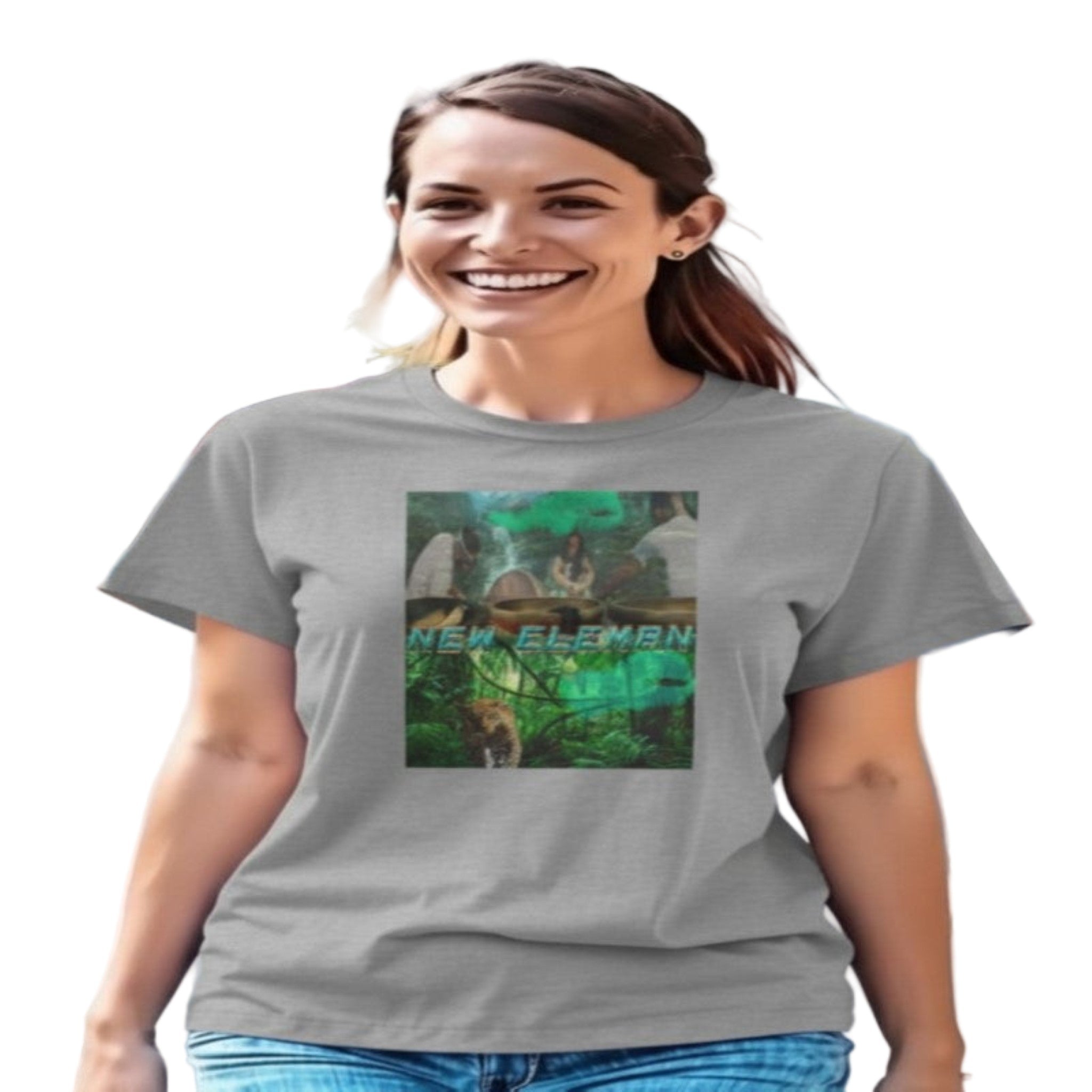 Jungle Vibes, New Eleman Artist Design T-Shirt Unisex Cotton Crew Tee - Tee, Casual Wear, Gift for Nature Lovers, Graphic T-Shirt