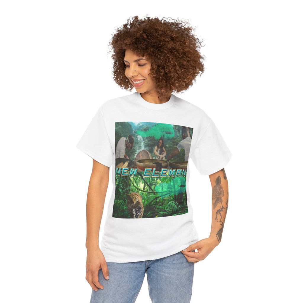Jungle Vibes, New Eleman Artist Design T-Shirt Unisex Cotton Crew Tee - Tee, Casual Wear, Gift for Nature Lovers, Graphic T-Shirt