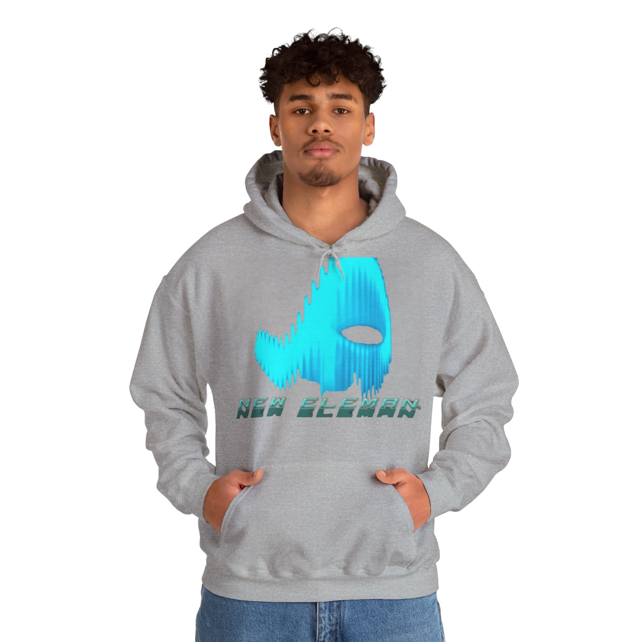 Futuristic Graphic NewEleman Hoodie, Cozy Unisex Sweatshirt for Sci-Fi Lovers, Cool Gift, Unique Design, Chill Vibes, Comfortable Style