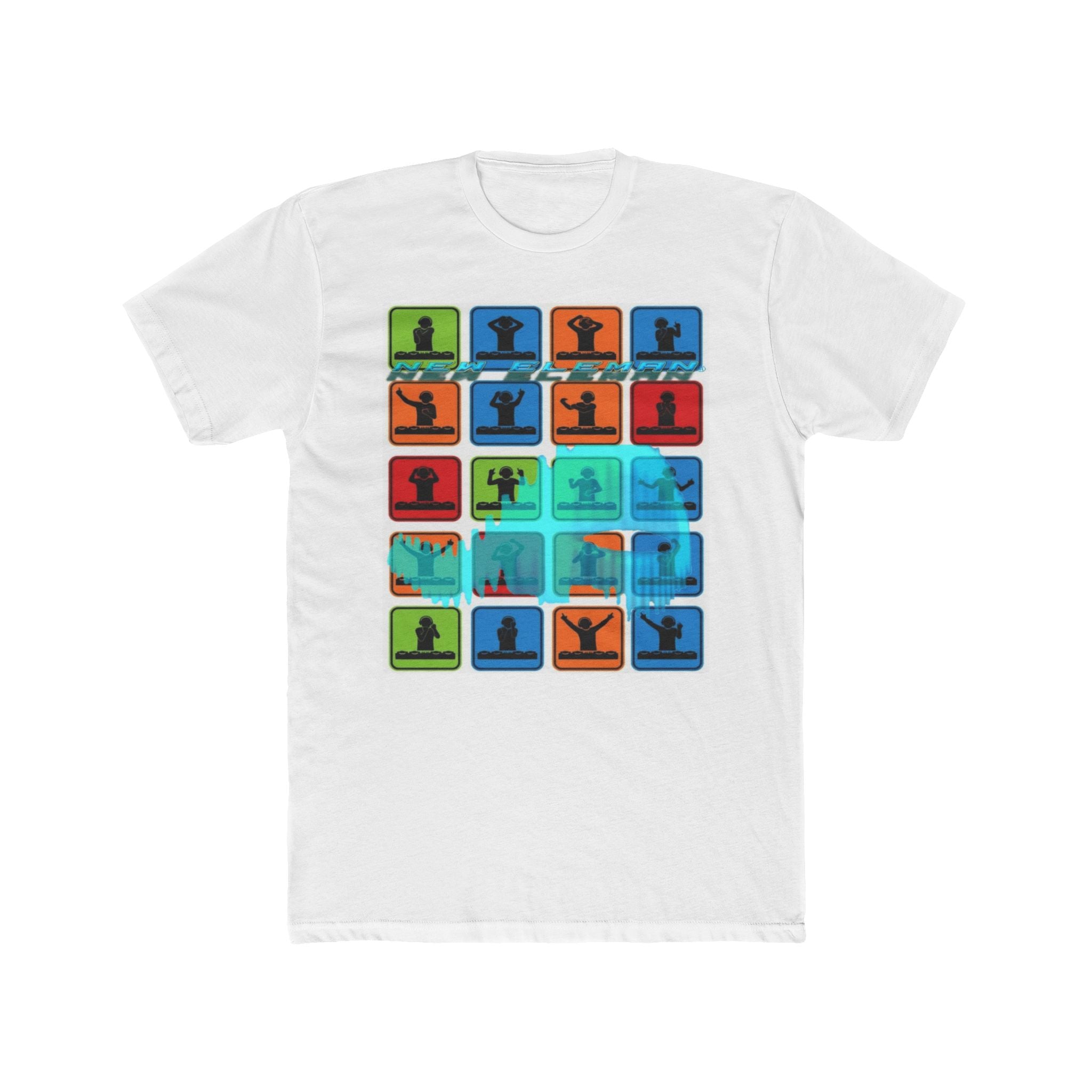Colorful Art New Eleman Unisex Cotton Crew Music, Casual Wear, Gift for Him/Her, Everyday Style, Summer Fashion, Unique Outfits