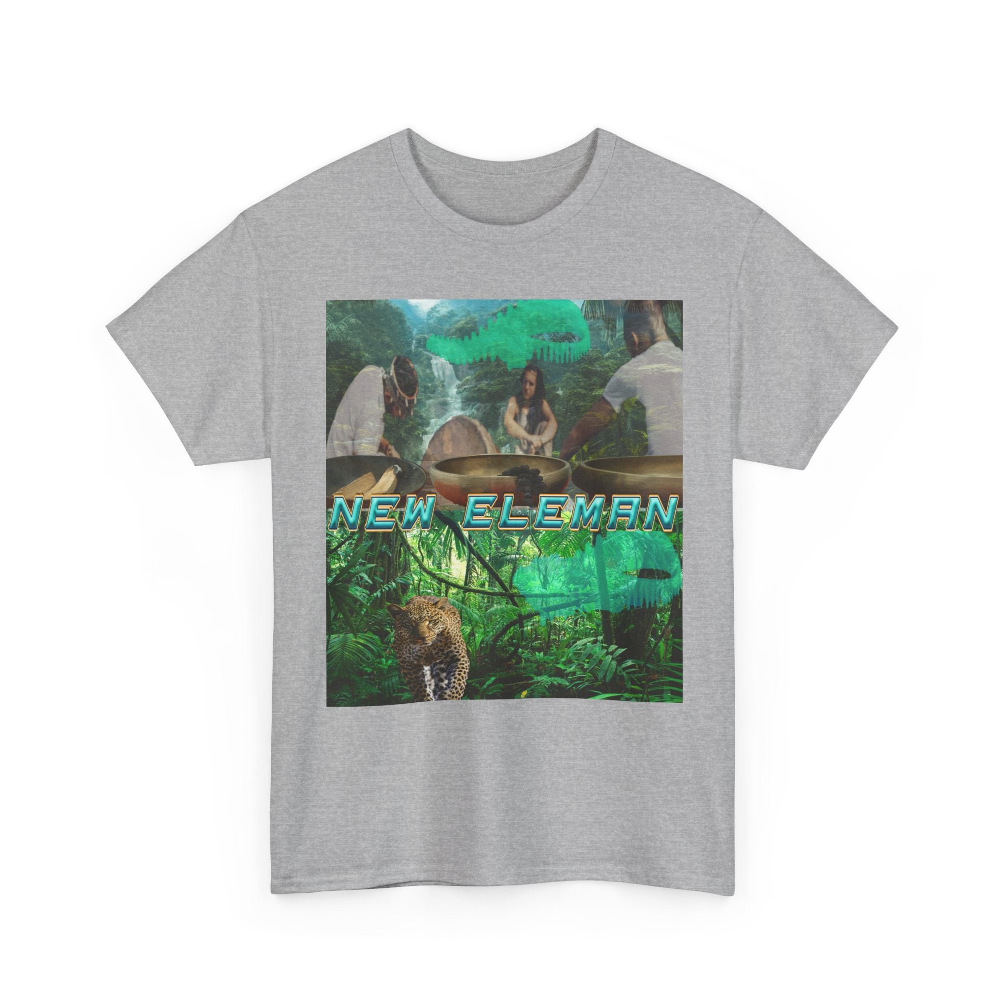 Jungle Vibes, New Eleman Artist Design T-Shirt Unisex Cotton Crew Tee - Tee, Casual Wear, Gift for Nature Lovers, Graphic T-Shirt