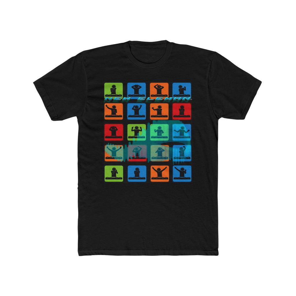 Colorful Art New Eleman Unisex Cotton Crew Music, Casual Wear, Gift for Him/Her, Everyday Style, Summer Fashion, Unique Outfits