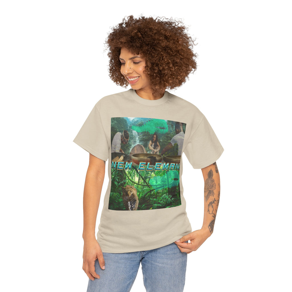 Jungle Vibes, New Eleman Artist Design T-Shirt Unisex Cotton Crew Tee - Tee, Casual Wear, Gift for Nature Lovers, Graphic T-Shirt