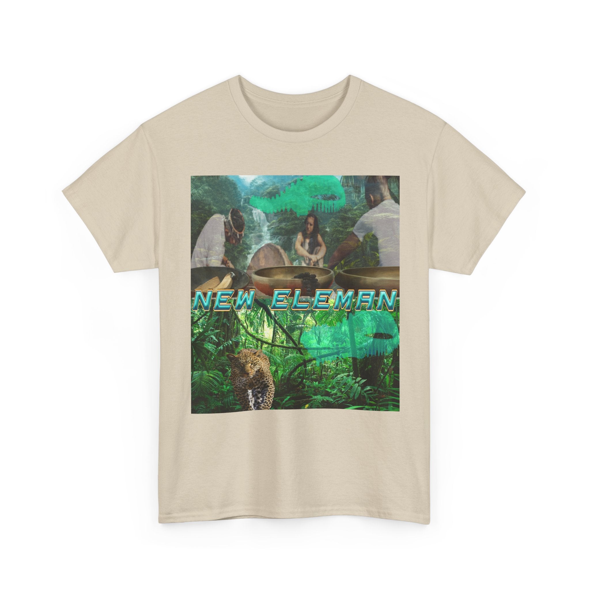 Jungle Vibes, New Eleman Artist Design T-Shirt Unisex Cotton Crew Tee - Tee, Casual Wear, Gift for Nature Lovers, Graphic T-Shirt