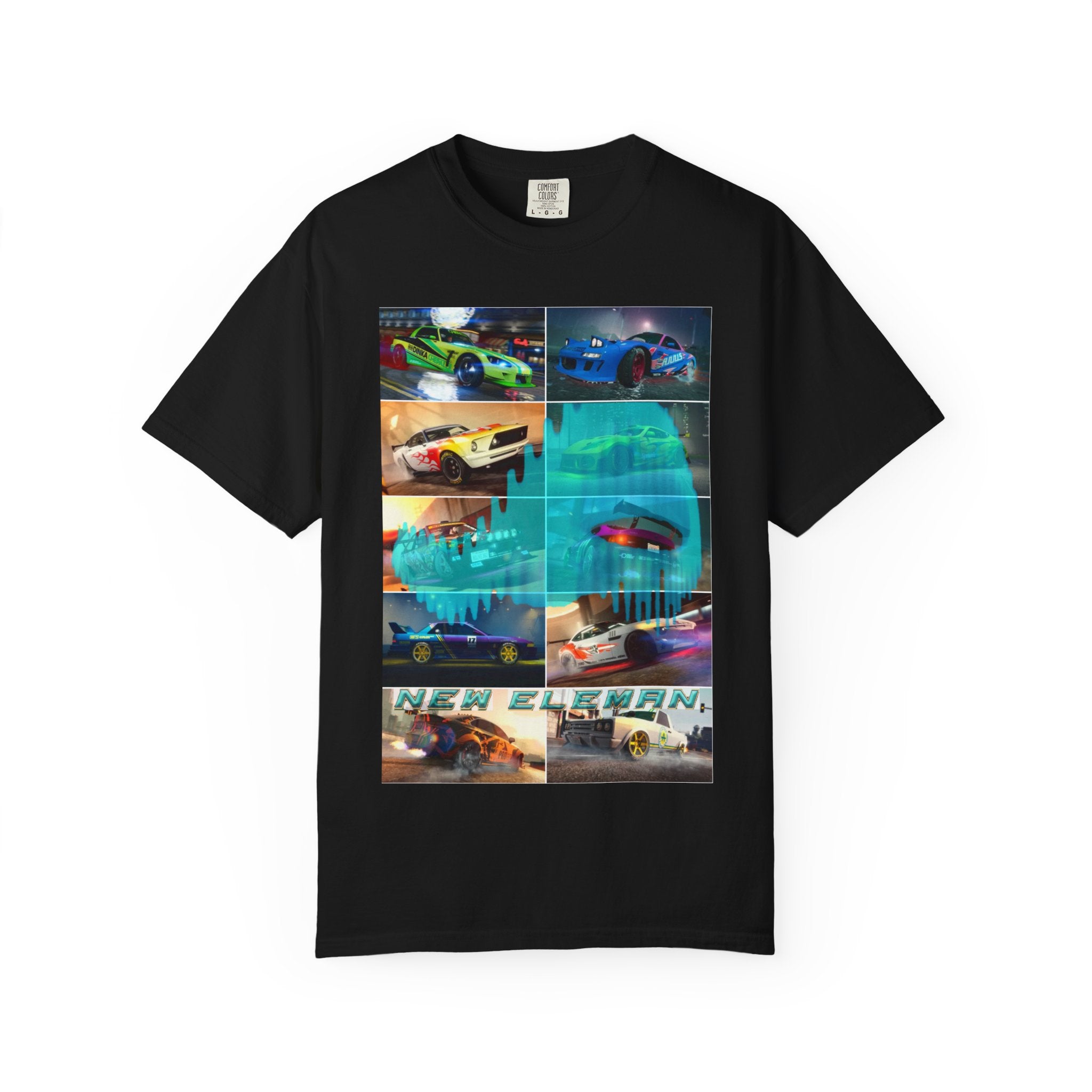 T-Shirt New Eleman Art Musical, DJ, Tunning, Sport car - Unisex Garment-Dyed Tee, Music Lover Gift, Car Enthusiast Shirt, Street Racing,