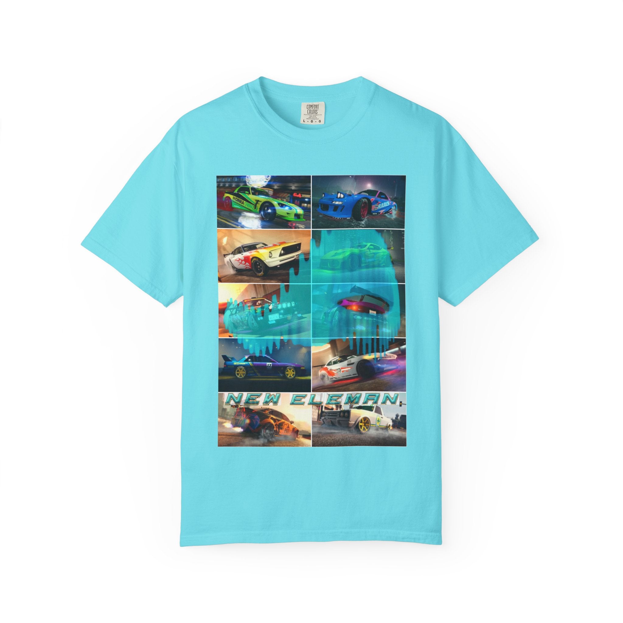 T-Shirt New Eleman Art Musical, DJ, Tunning, Sport car - Unisex Garment-Dyed Tee, Music Lover Gift, Car Enthusiast Shirt, Street Racing,