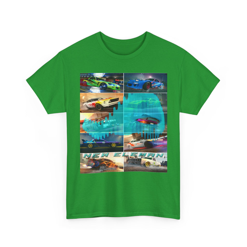 T-Shirt NewEleman Tunning, Sport car - Art Musical, DJ Unisex Garment-Dyed Tee, Music Lover Gift, Car Enthusiast Shirt, Street Racing,