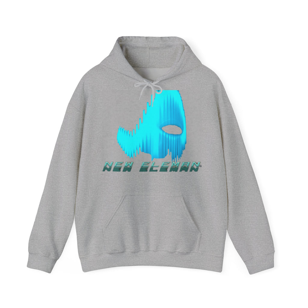 Futuristic Graphic NewEleman Hoodie, Cozy Unisex Sweatshirt for Sci-Fi Lovers, Cool Gift, Unique Design, Chill Vibes, Comfortable Style