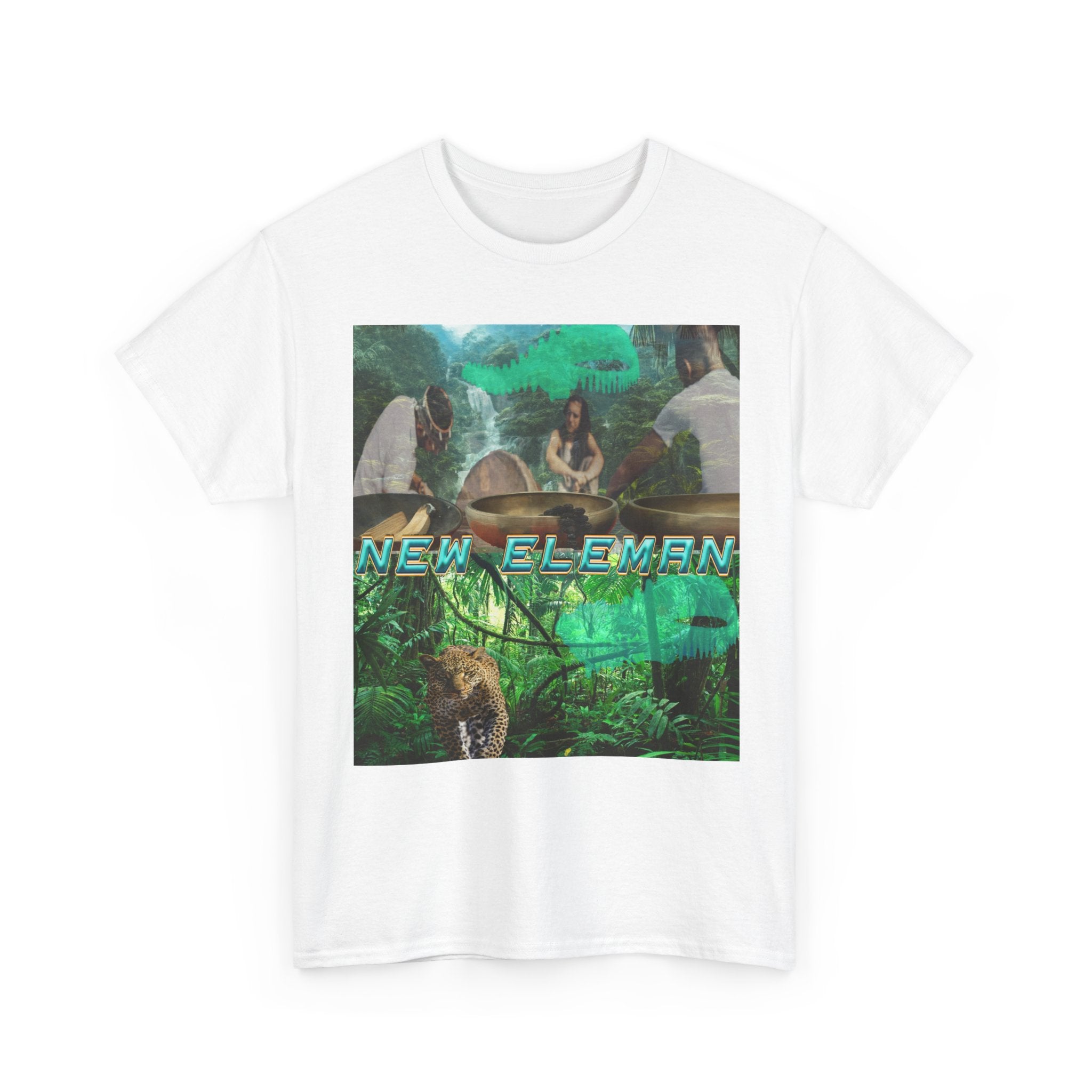Jungle Vibes, New Eleman Artist Design T-Shirt Unisex Cotton Crew Tee - Tee, Casual Wear, Gift for Nature Lovers, Graphic T-Shirt