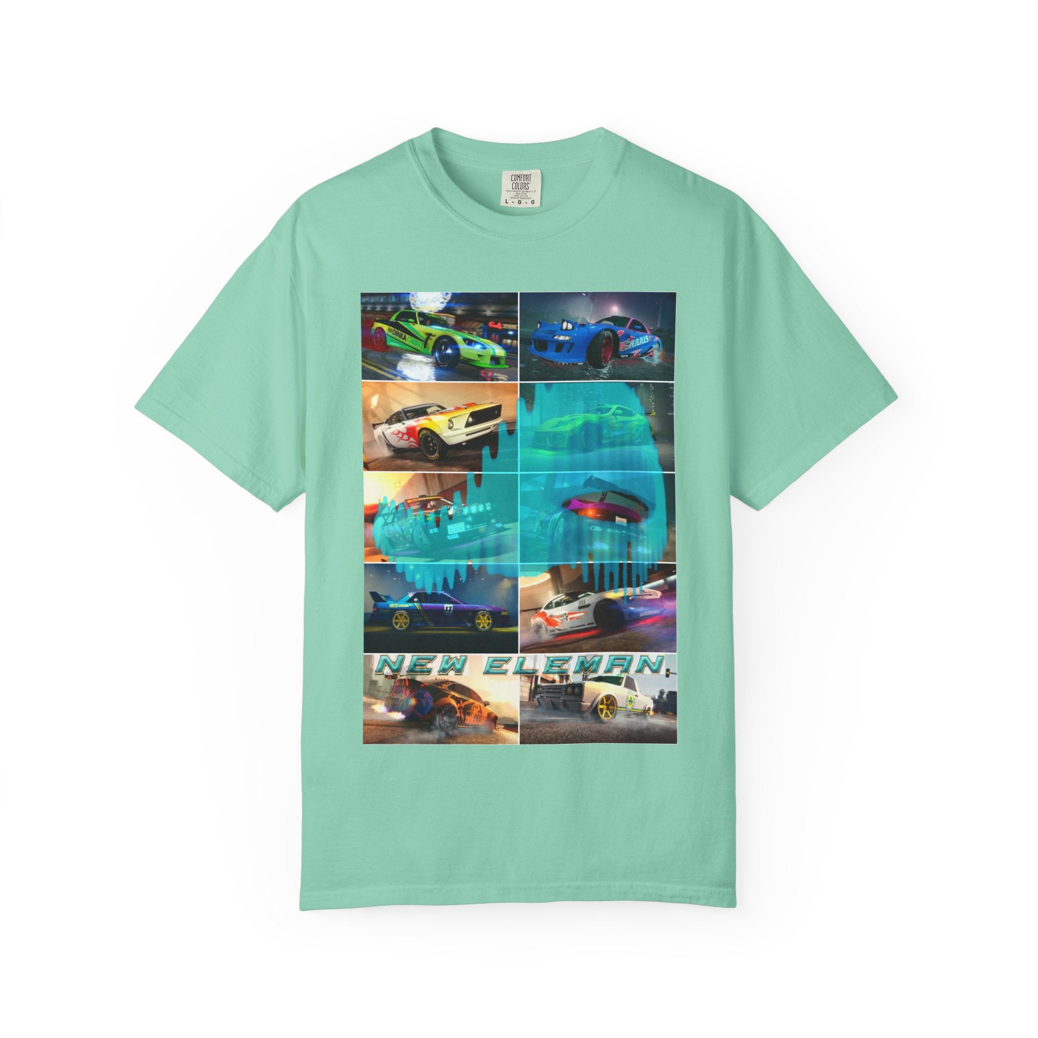 T-Shirt New Eleman Art Musical, DJ, Tunning, Sport car - Unisex Garment-Dyed Tee, Music Lover Gift, Car Enthusiast Shirt, Street Racing,
