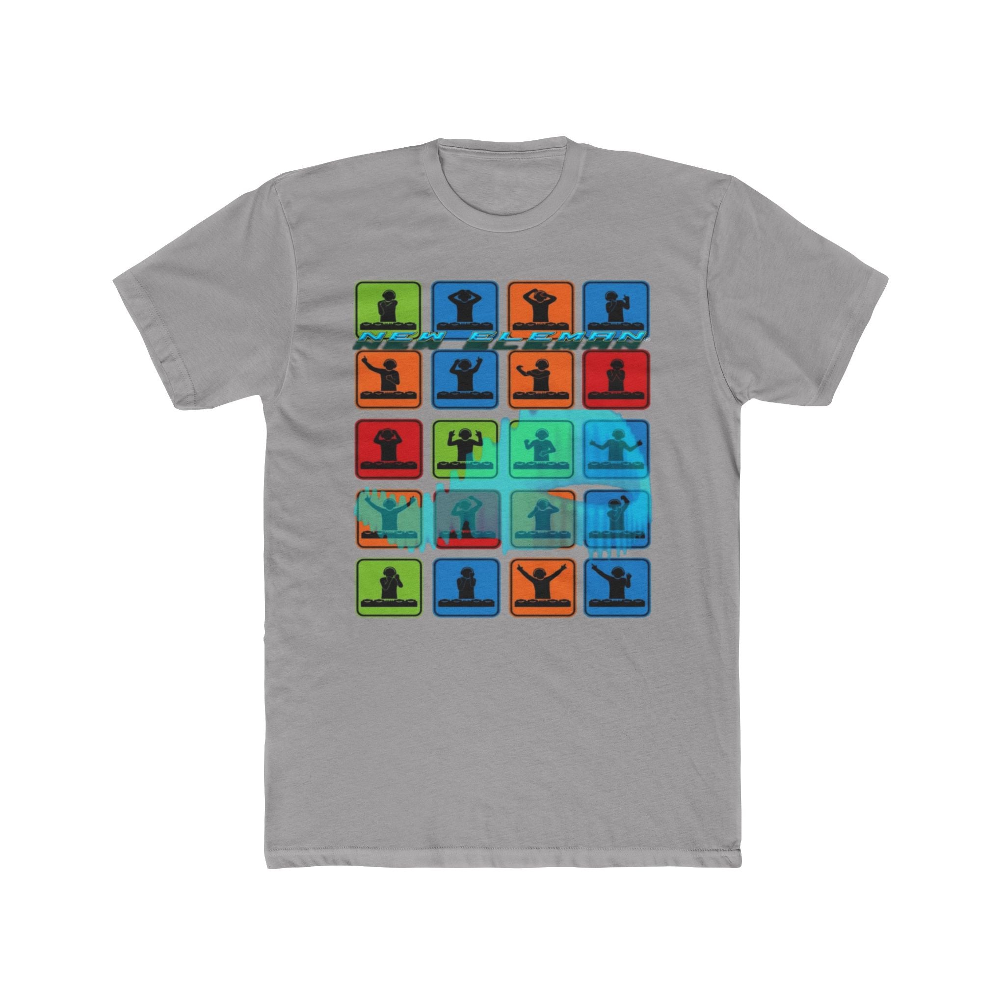 Colorful Art New Eleman Unisex Cotton Crew Music, Casual Wear, Gift for Him/Her, Everyday Style, Summer Fashion, Unique Outfits