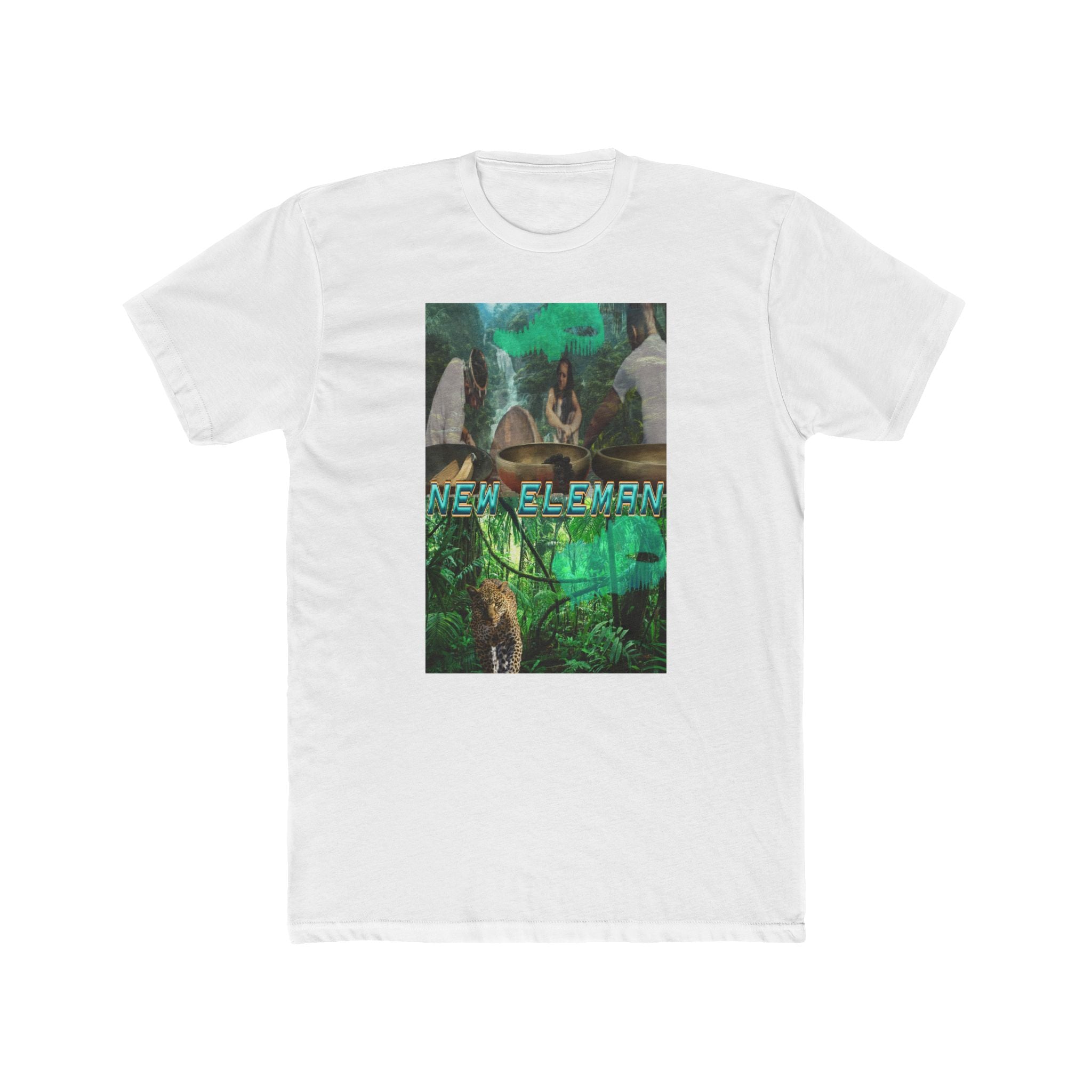 Artist New Eleman Design T-Shirt Unisex Cotton Crew Tee - Jungle Vibes, New Eleman Tee, Casual Wear, Gift for Nature Lovers, Graphic T-Shirt
